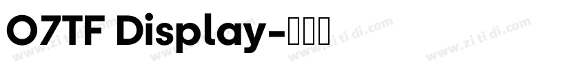 O7TF Display字体转换